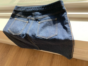 Denim Burberry Mini Skirt