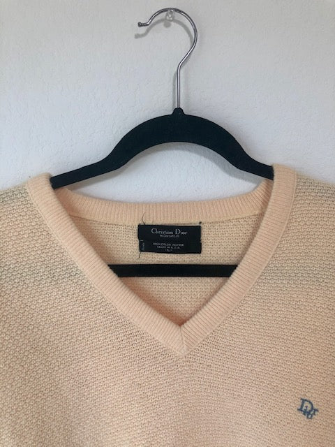 Yellow Dior Sweater